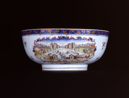 RARE TOPOGRAPHICAL PUNCH BOWL