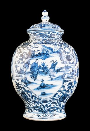 Chinese porcelain vase and cover